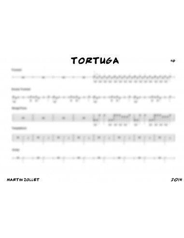 Tortuga 1 / Partitur inkl. Einzelstimmen / Trommelnoten / Zollet Martin