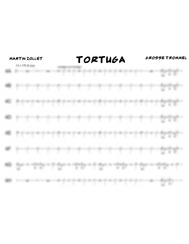 Tortuga 1 / Partitur inkl. Einzelstimmen / Trommelnoten / Zollet Martin