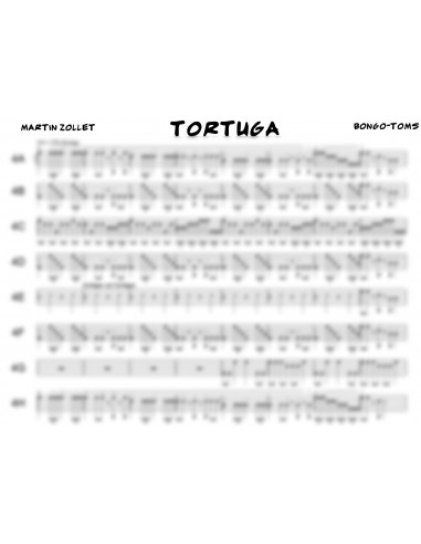 Tortuga 1 / Partitur inkl. Einzelstimmen / Trommelnoten / Zollet Martin