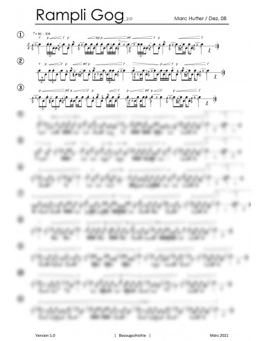 Rampli Gog_2.0 / 1 Trommelnoten / Hutter Marc