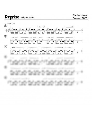 Reprise 1 / inkl. Einzelstimmen Trommelnoten / Hayoz Stefan