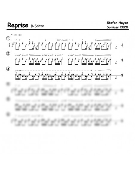 Reprise 1 / inkl. Einzelstimmen Trommelnoten / Hayoz Stefan