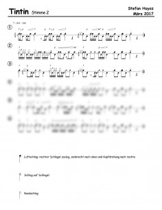 Tintin 1 / inkl. Einzelstimmen Trommelnoten / Hayoz Stefan 2