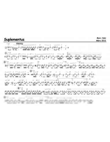 Suplementus 1 Trommelnoten / Hobi Marc