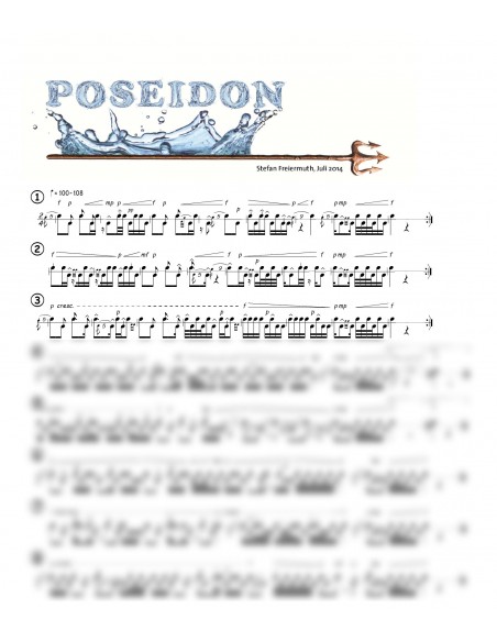Poseidon 1 Trommelnoten / Freiermuth Stefan