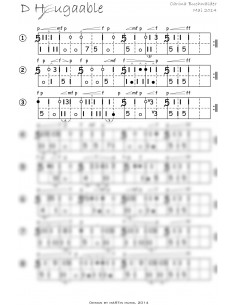 Heugaable, d / 2 Trommelnoten-Hieroglyphen / Buchwalder Carina 2