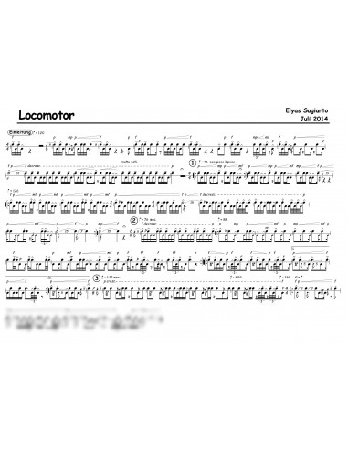 Locomotor 1 Trommelnoten / Sugiarto Elyas