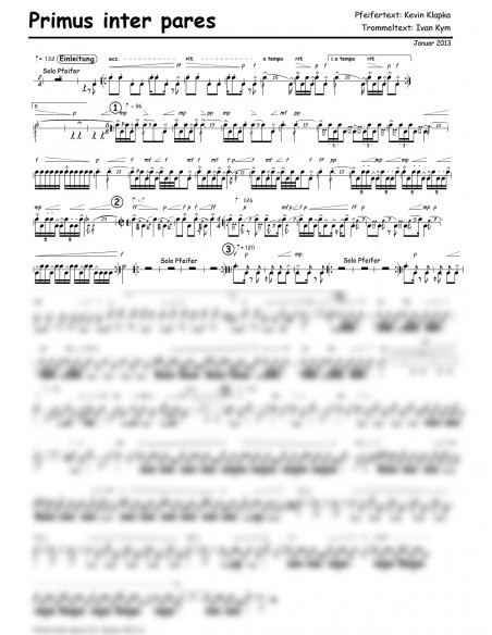 Primus inter pares / 2 Trommelnoten / Kym Ivan
