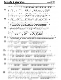 Retraite à discretion 1 Trommelnoten / Kym Ivan