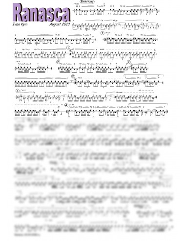 Ranasca 1 Trommelnoten / Kym Ivan