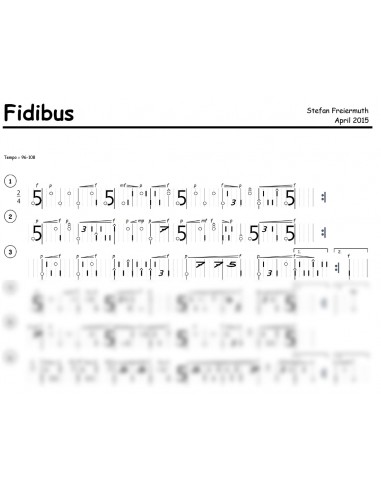 Fidibus 2 Trommelnoten Hieroglyphen /...