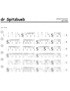 Spitzbueb, dr / 2 Trommelnoten-Hieroglyphen / Freiermuth Stefan