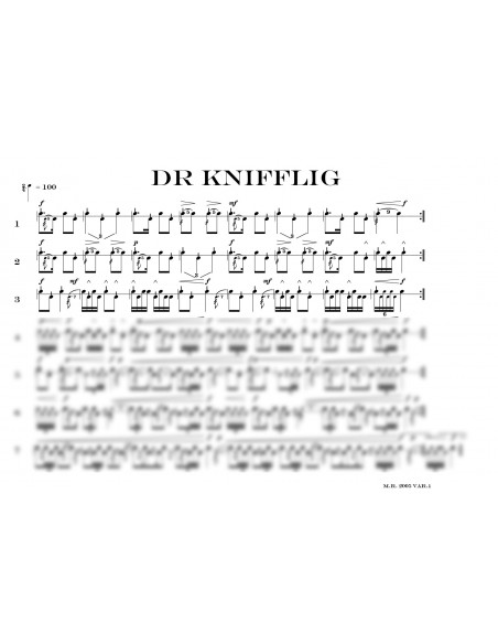 Knifflig, dr / 1 Trommelnoten / Rem Martin