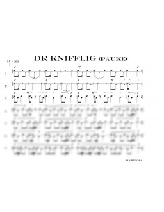 Knifflig, dr / für grosse Trommel / 2 Trommelnoten / Rem Martin