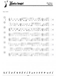 Hasta luego 2 Trommelnoten-Hieroglyphen / Kirmess Brian